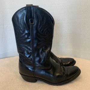 Laredo Mens 8.5 EW Cowboy Boots Black